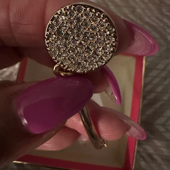 New with tags Kate Spade Rose Gold Bangle Bracelet with “Make Me Blush” charm - Picture 3 of 6